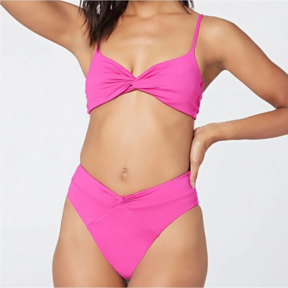 NWT Revolve L*Space Nancy Lee Bikini Bottoms Pink